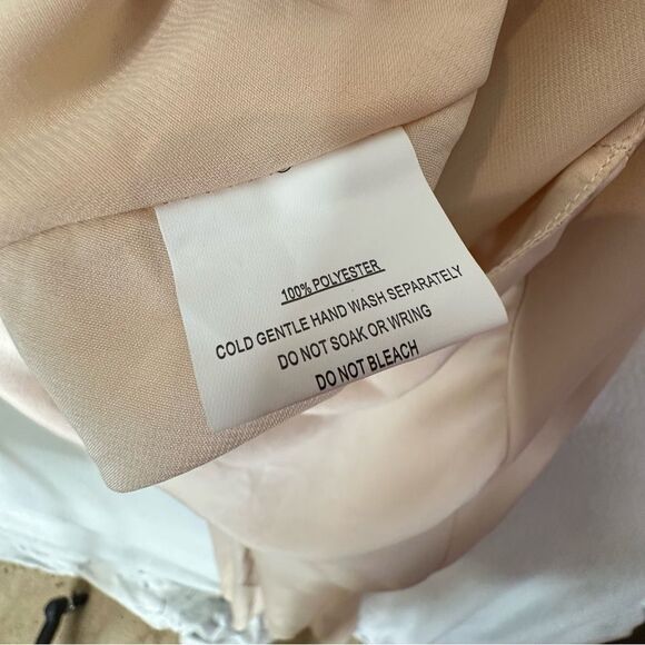 Saints and Secrets Nude Satin Cut Out Maxi Dress | Size S - Picture 12 of 13